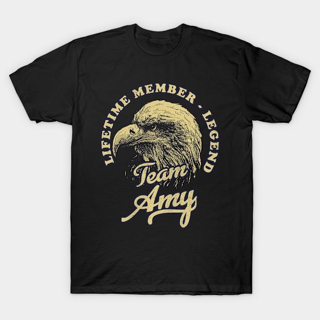 Amy Name - Lifetime Member Legend - Eagle T-Shirt by Stacy Peters Art